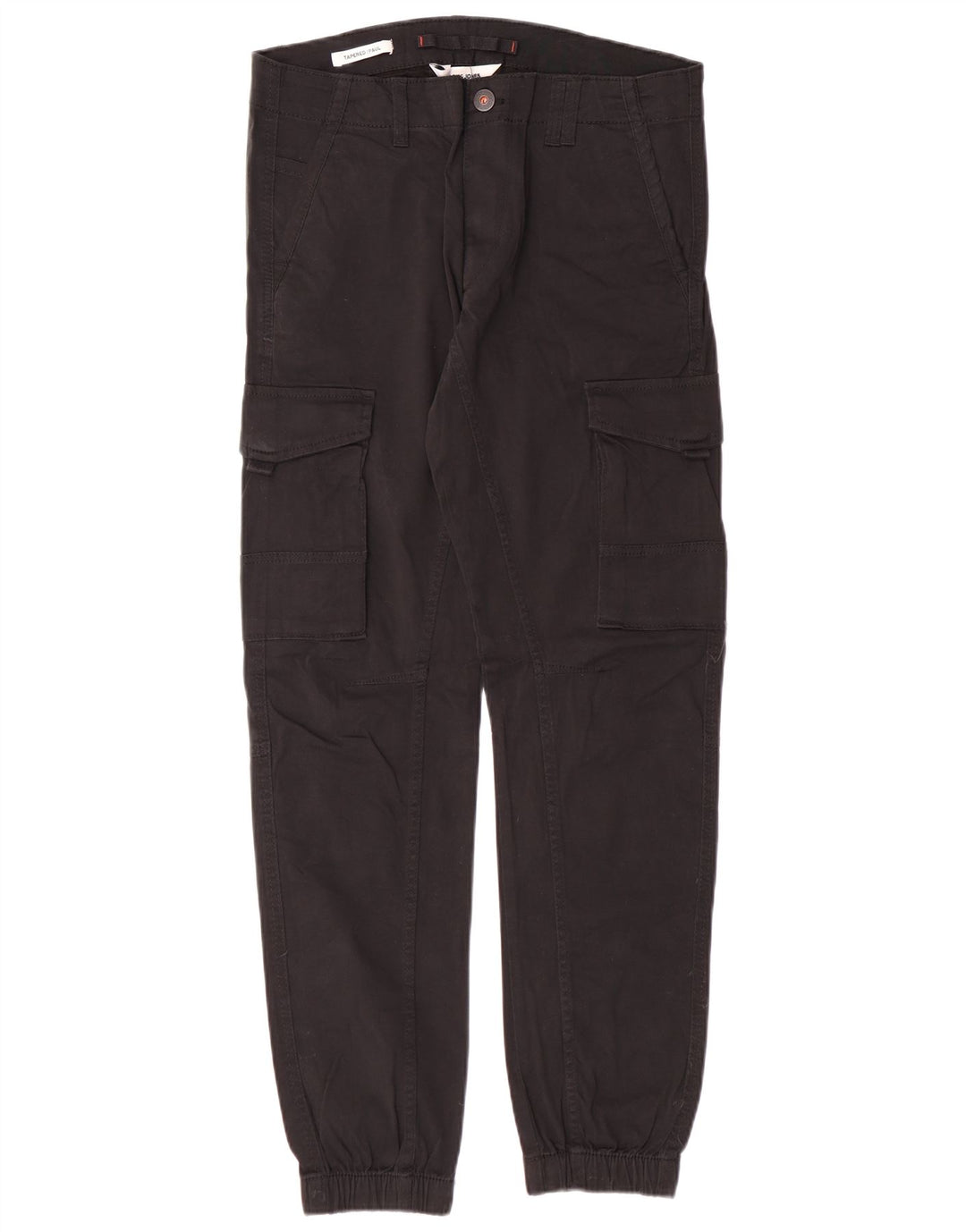 JACK & JONES Herren Paul Tapered Cargohose W31 L32 Schwarz Baumwolle Classic