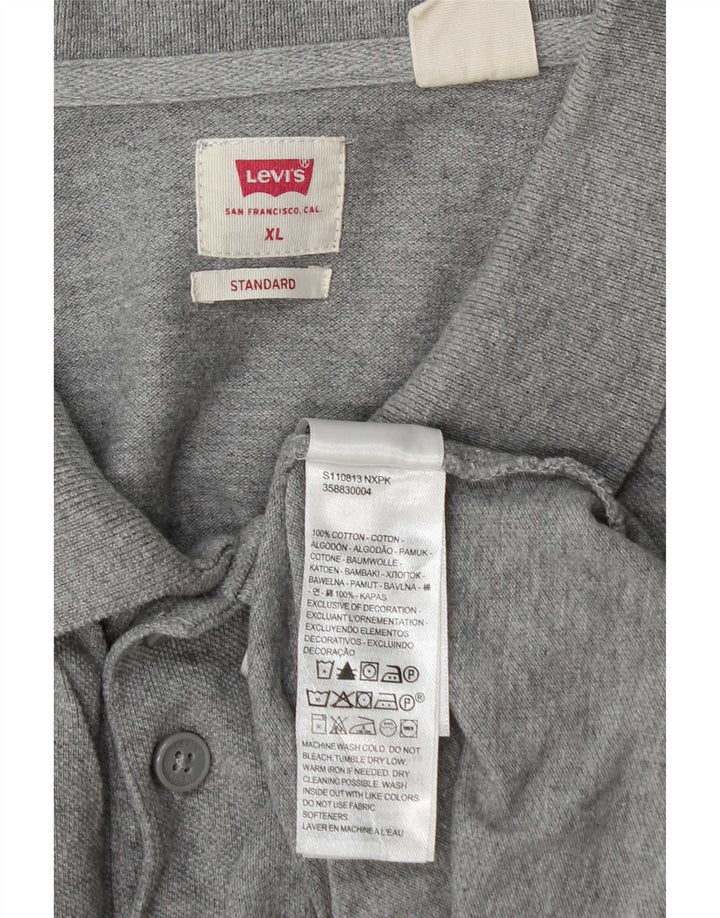 Levi's Herren Standard Poloshirt XL Grau Baumwolle