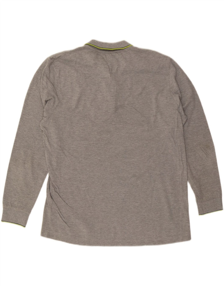KAPPA Mens Long Sleeve Polo Shirt XL Grey Vintage Kappa and Second-Hand Kappa from Messina Hembry 