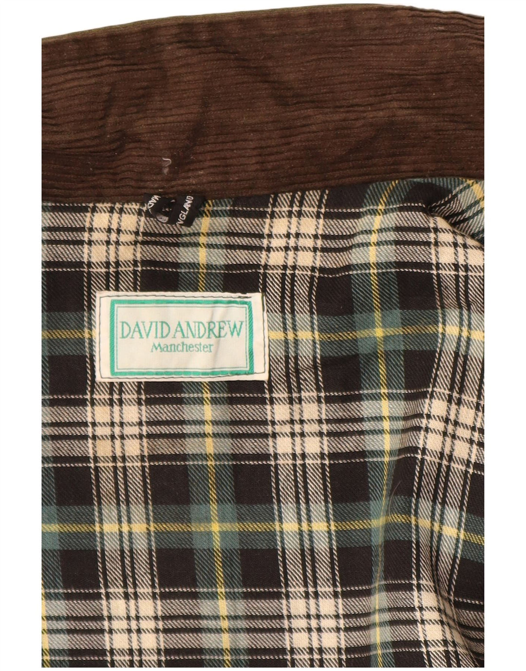 DAVID ANDREW Herren Manchester Weste aus gewachster Baumwolle, UK 40, große Khaki-Baumwolle