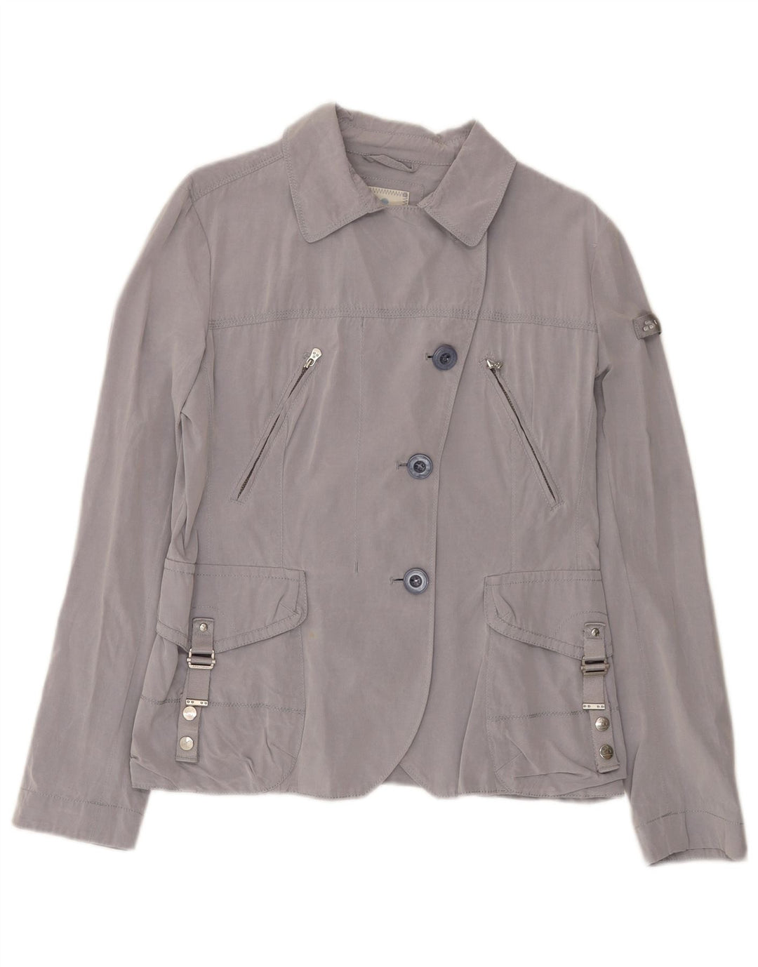 PEUTEREY Damen Utility Jacke IT 48 XL Grau Cupro