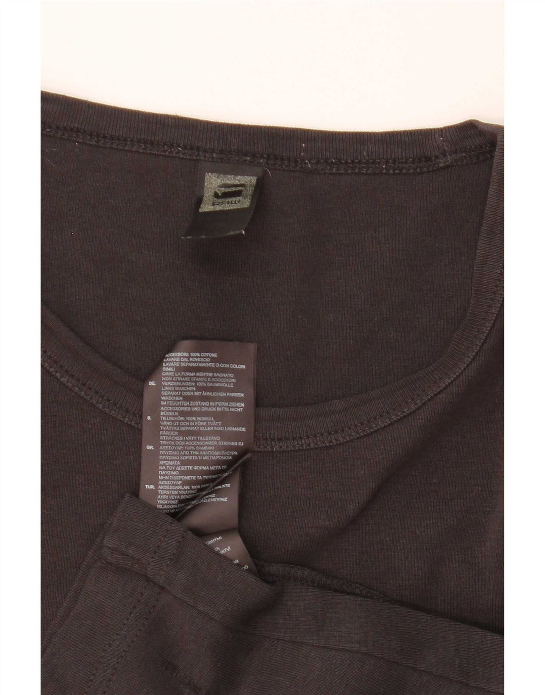 G-Star Herren-Oberteil, langärmelig, mittelschwarz, Baumwolle