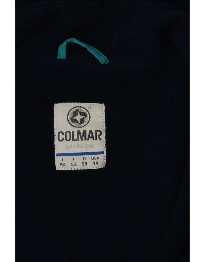 COLMAR Mens Loose Fit Windbreaker Jacket IT 54 XL Blue Colourblock Vintage Colmar and Second-Hand Colmar from Messina Hembry 