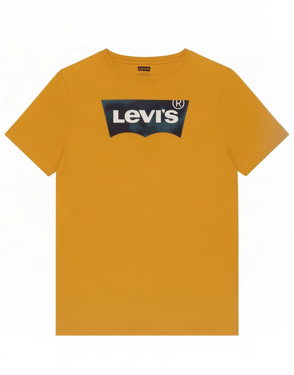 Levi's Jungen-T-Shirt mit Grafik, 15–16 Jahre, gelbe Baumwolle