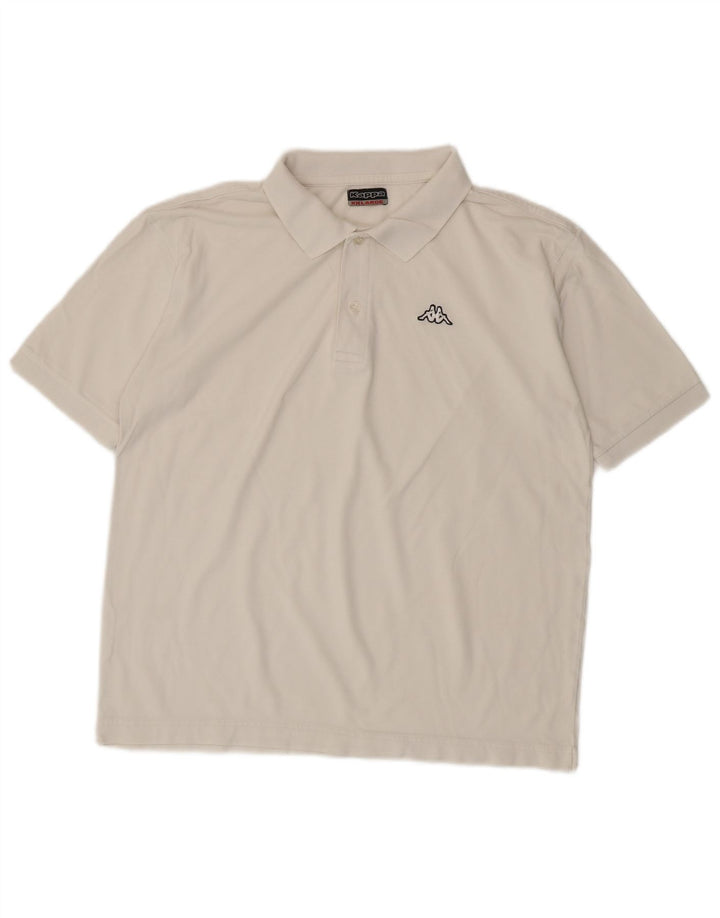 Kappa Herren Poloshirt 2XL Weiß