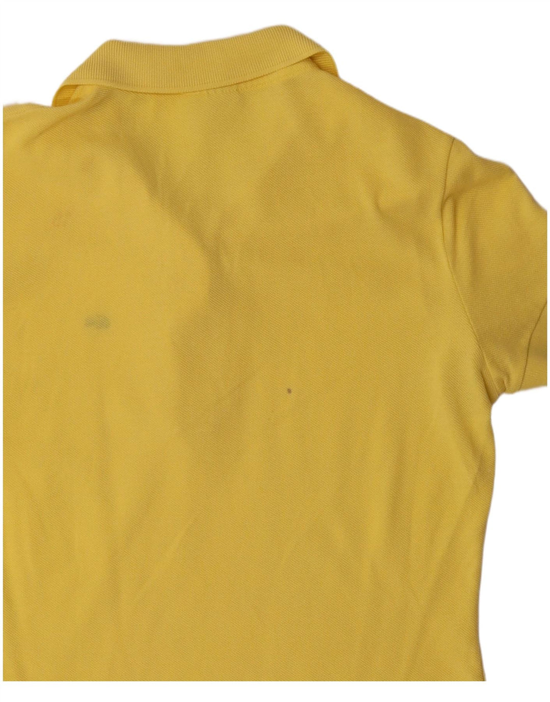 Lacoste Damen-Poloshirt, Größe 38, mittelgelbe Baumwolle