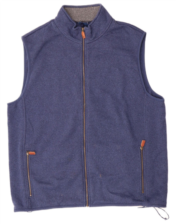 Vineyard Vines Herren-Trainingsanzug, ärmellos, Jacke, XL, blau meliert, Preppy