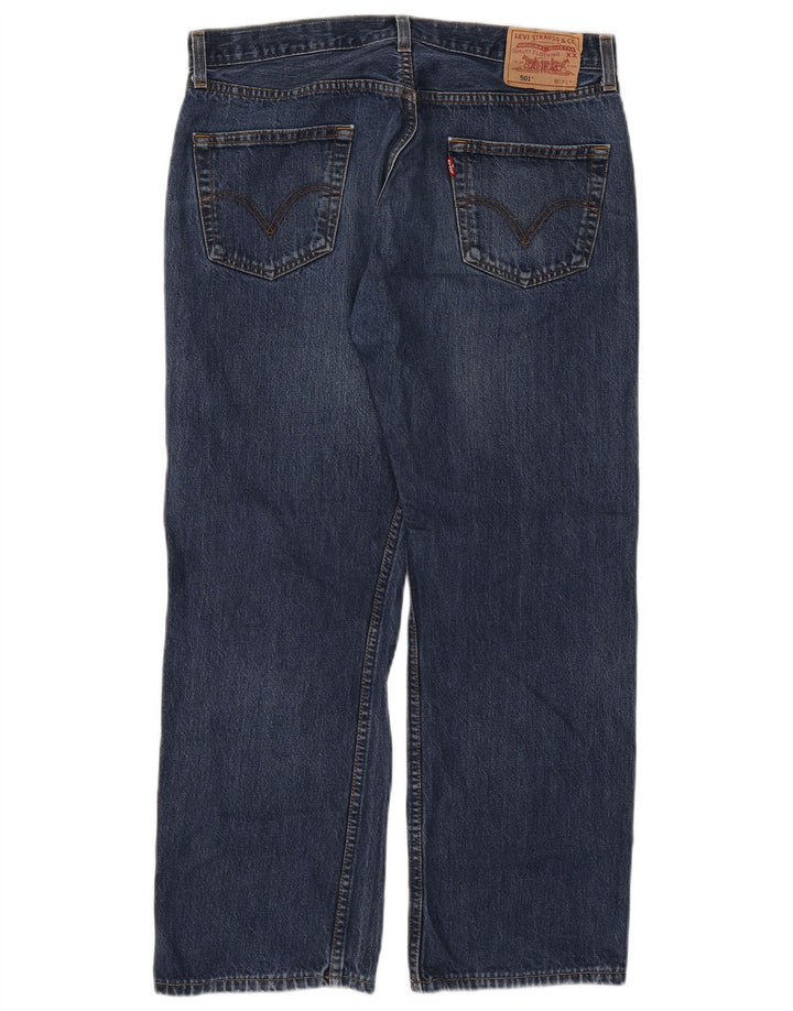 Levi's Herren 501 Straight Jeans W36 L28 Blaue Baumwolle