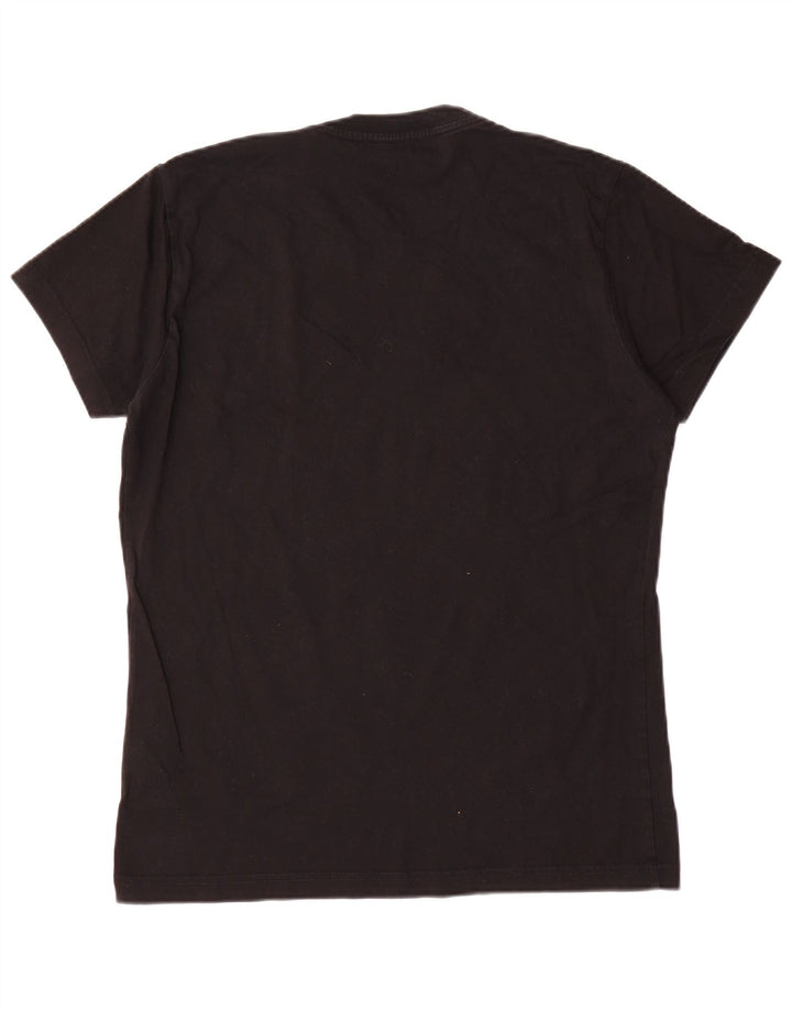 Diesel Herren-T-Shirt mit Grafik, groß, aus schwarzer Baumwolle