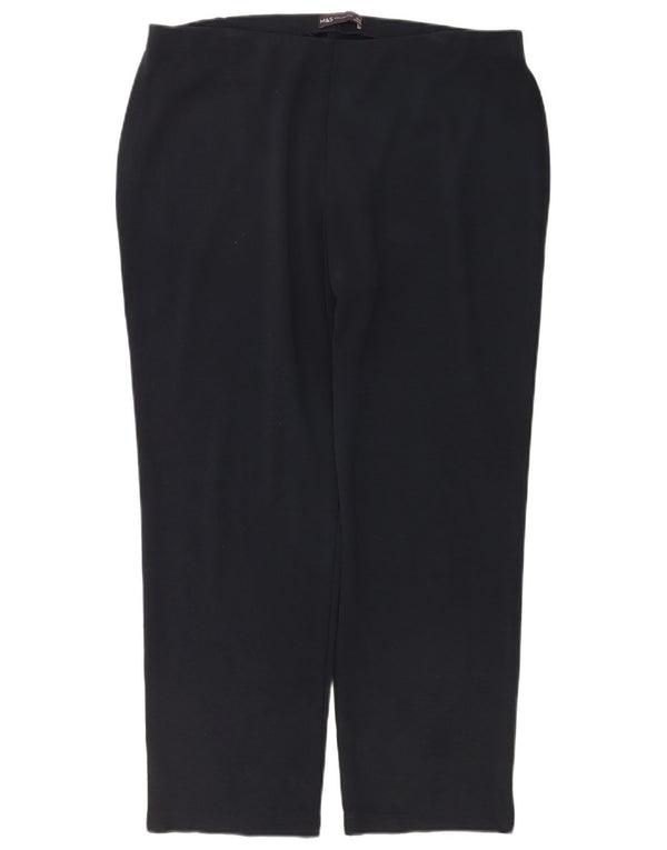 Marks & Spencer Damen Freizeithose UK 16 Large W36 L27 Marineblau