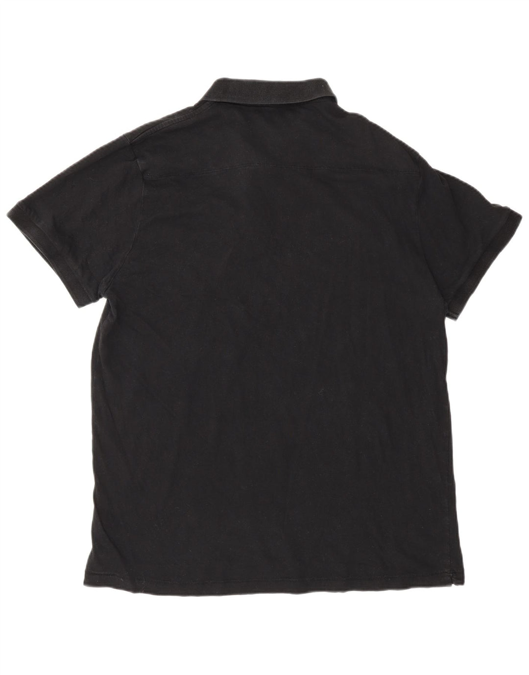 French Connection Herren-Poloshirt XL aus schwarzer Baumwolle