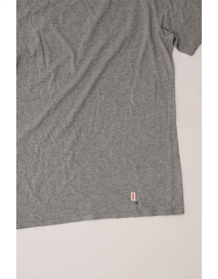 NIKE Womens Athletic Cut Graphic T-Shirt Top UK 10 Small Grey Vintage Nike and Second-Hand Nike from Messina Hembry 