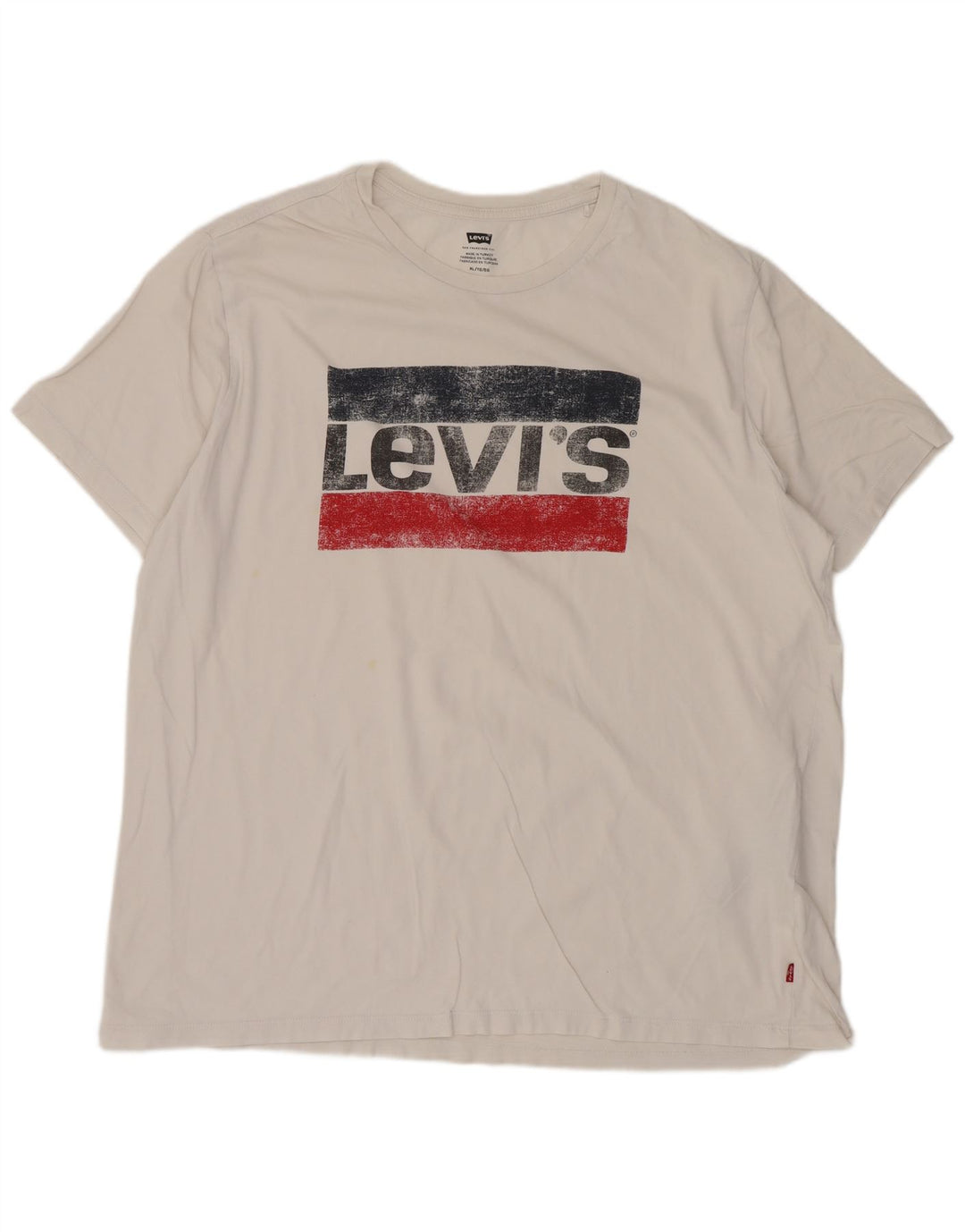 Levi's Herren-T-Shirt mit Grafik, XL, weiße Baumwolle