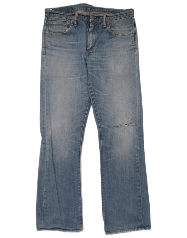 Levi's Mens 507 Bootcut Jeans W32 L34 Blue Cotton