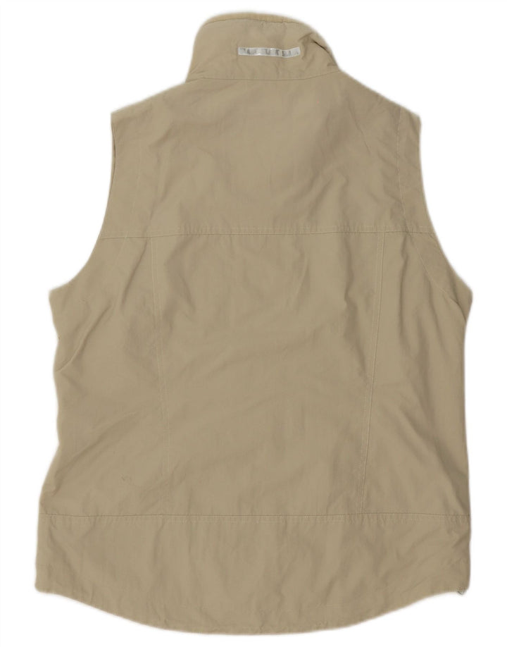 Slam Herren-Trainingsanzug, ärmellos, Jacke, mittelbeigefarbenes Nylon