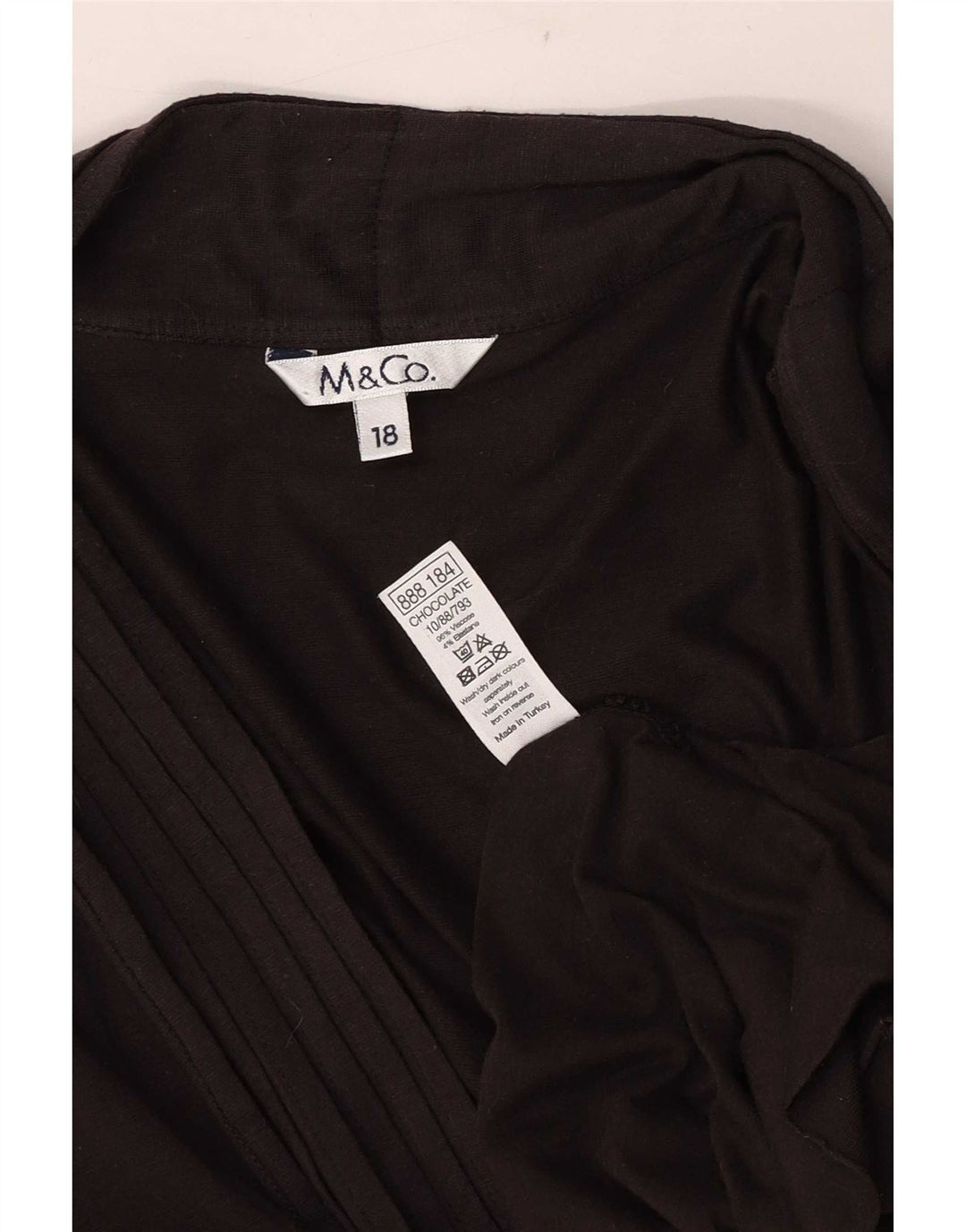 M&Co Offener Damen-Cardigan-Pullover UK 18 XL Braune Viskose