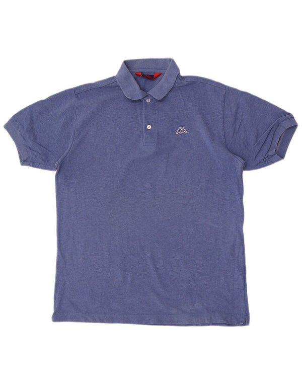 Kappa Herren-Poloshirt aus mittelblauer Baumwolle