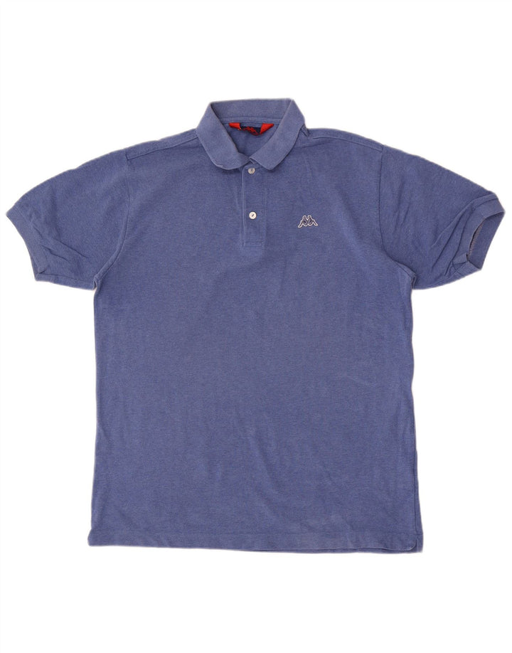 Kappa Herren-Poloshirt aus mittelblauer Baumwolle