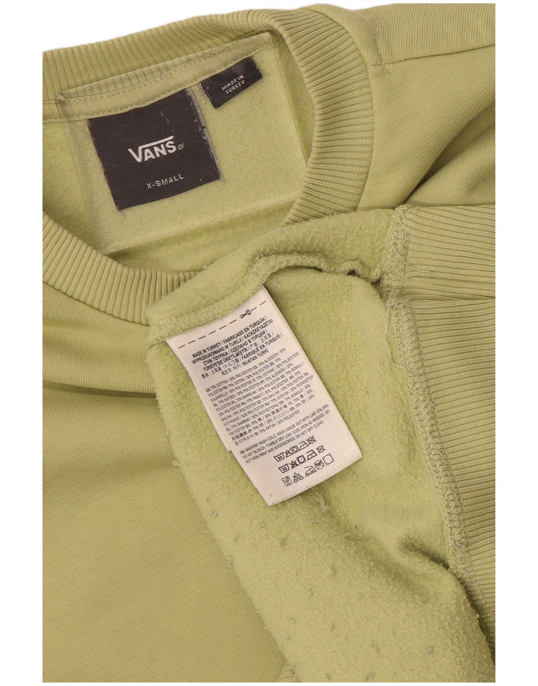 Vans Herren Sweatshirt Pullover XS Grüne Baumwolle