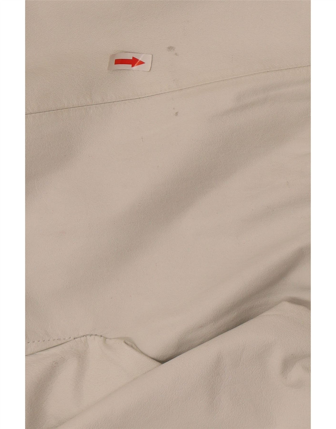 Vintage Damen Militärlederjacke EU 42 Großes weißes Leder