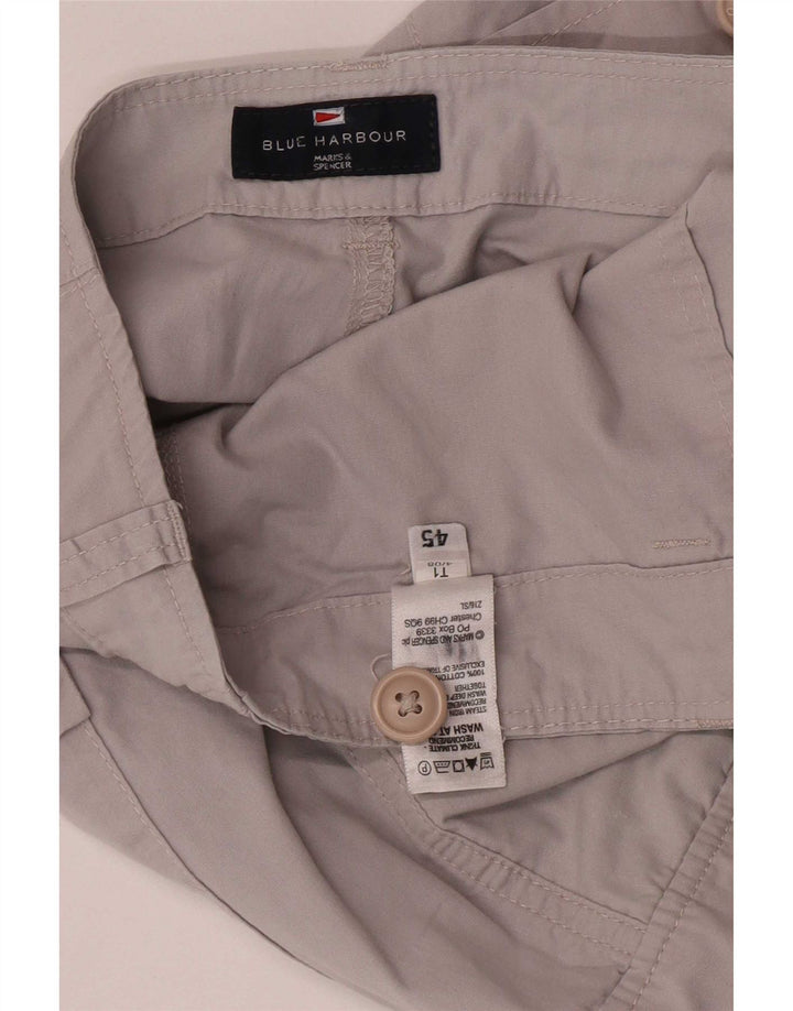 Marks & Spencer Herren Blue Harbour Cargoshorts W36 Große graue Baumwolle