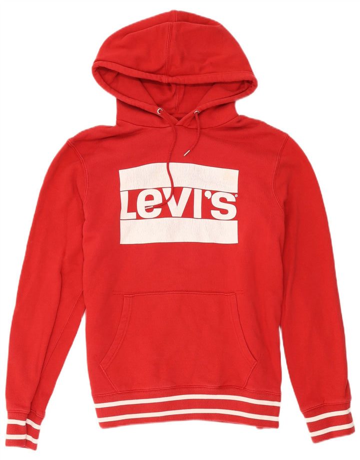 Levi's Herren Graphic Hoodie Pullover Mittel Rot Colourblock Baumwolle