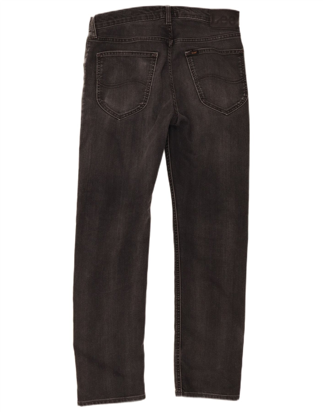 Lee Herren Daren Straight Jeans W31 L30 Graue Baumwolle