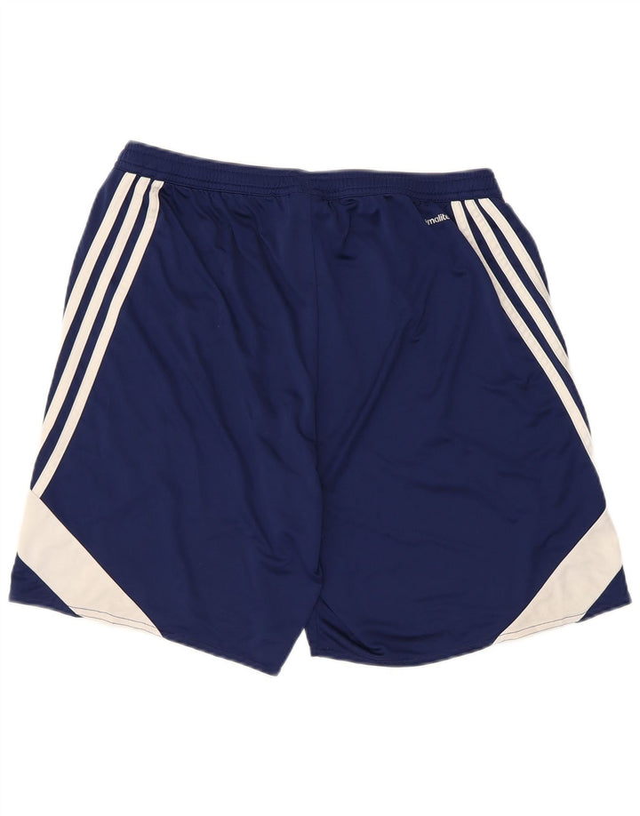 Adidas Herren Climalite Sportshorts, groß, marineblau, Farbblock-Polyester