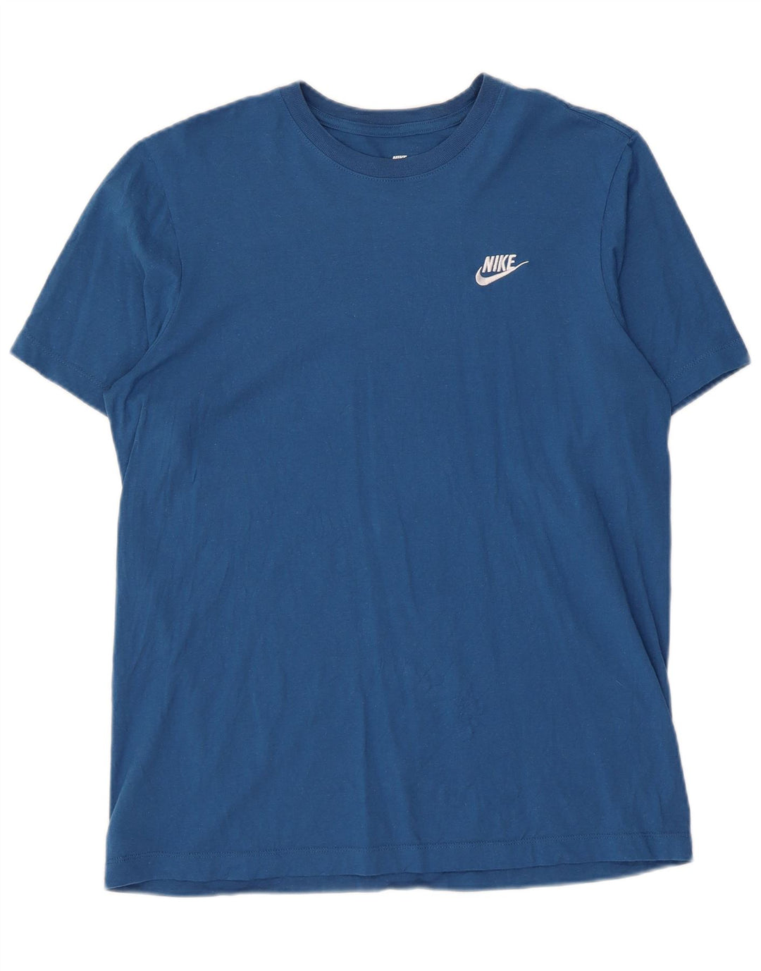 Nike Herren-T-Shirt aus mittelblauer Baumwolle