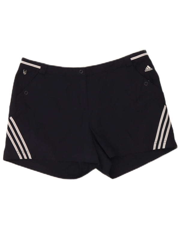Adidas Damen Climalite Chino Shorts UK 16 Large W34 Marineblau Polyester