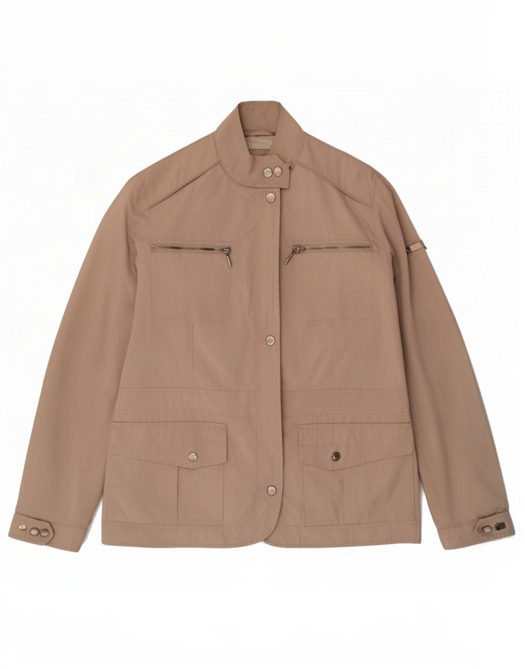Geox Womens Respira Utility Jacke UK 12 Medium Beige Polyester