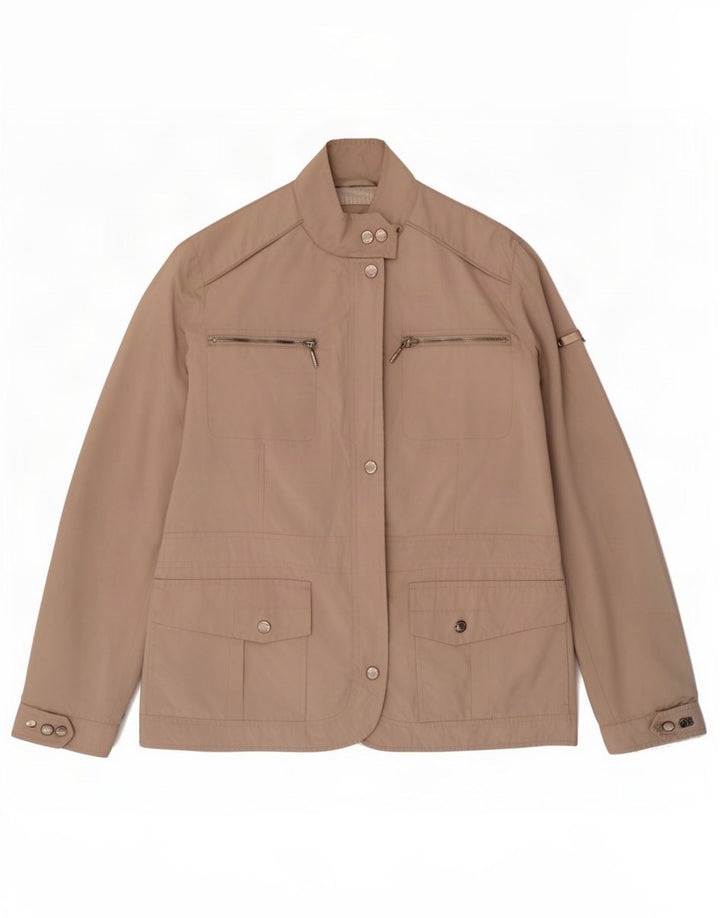 Geox Womens Respira Utility Jacke UK 12 Medium Beige Polyester