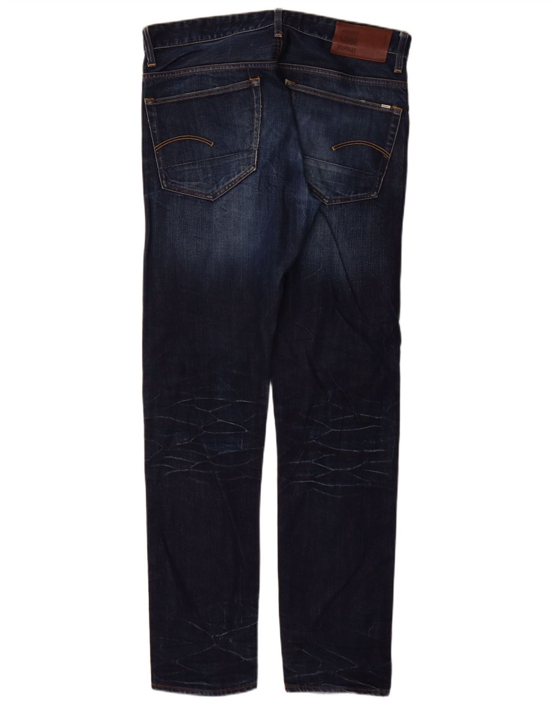 G-Star Herren 3301 Slim Jeans W34 L34 Marineblaue Baumwolle