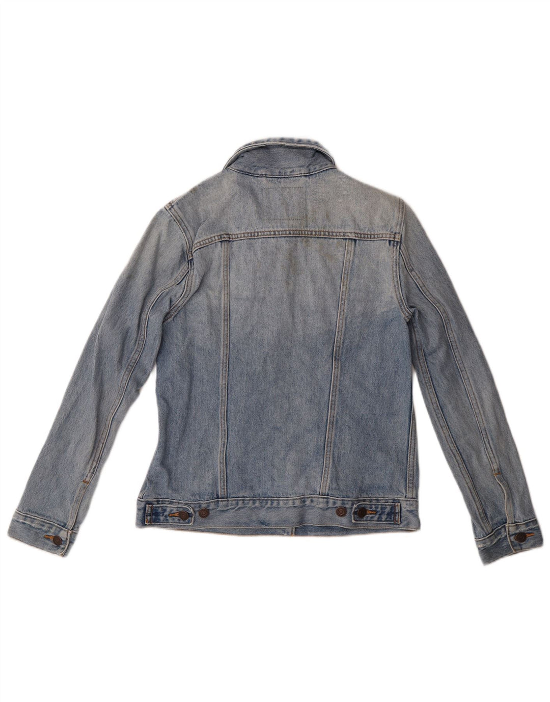 LEVI'S Damen Jeansjacke UK 10 Small Blaue Baumwolle