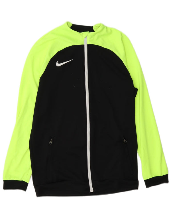 Nike Jungen Dri Fit Trainingsanzug-Top-Jacke, 12–13 Jahre, Größe L, Schwarz, Farbblock