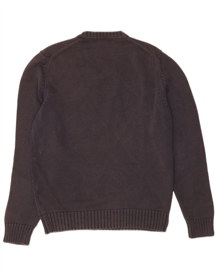 Zara Herren-Pullover mit V-Ausschnitt, mittleres Marineblau