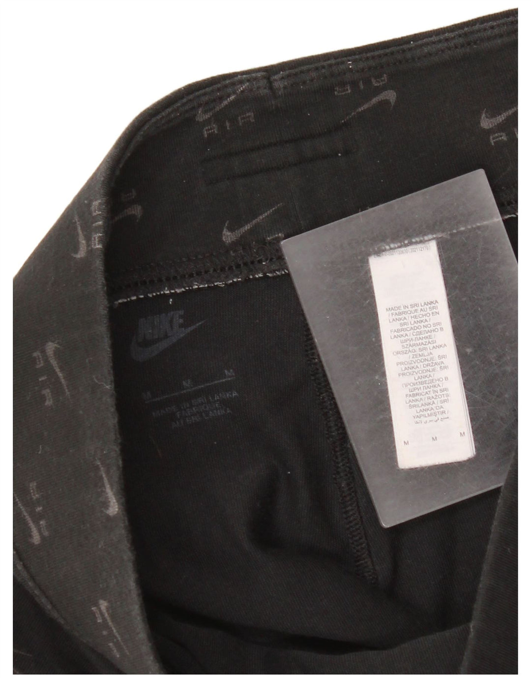 Nike Womens Graphic Leggings UK 12 Mittelschwarze Baumwolle