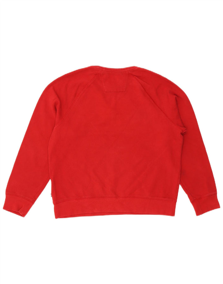 Nautica Herren-Sweatshirt mit Grafik, mittelrote Baumwolle
