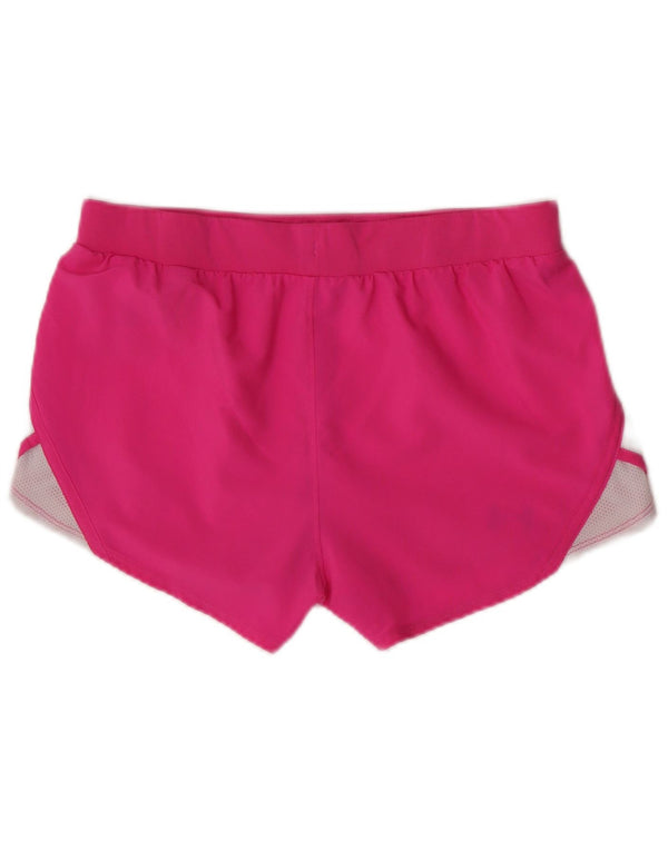 Under Armour Mädchen-Sportshorts, 11–12 Jahre, groß, rosa, Farbblock