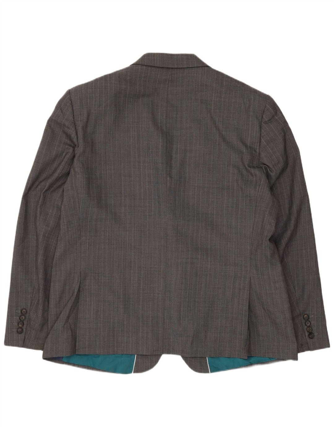 Marks & Spencer Herren-Blazer mit 2 Knöpfen, IT 56 3XL, graue Nadelstreifenwolle