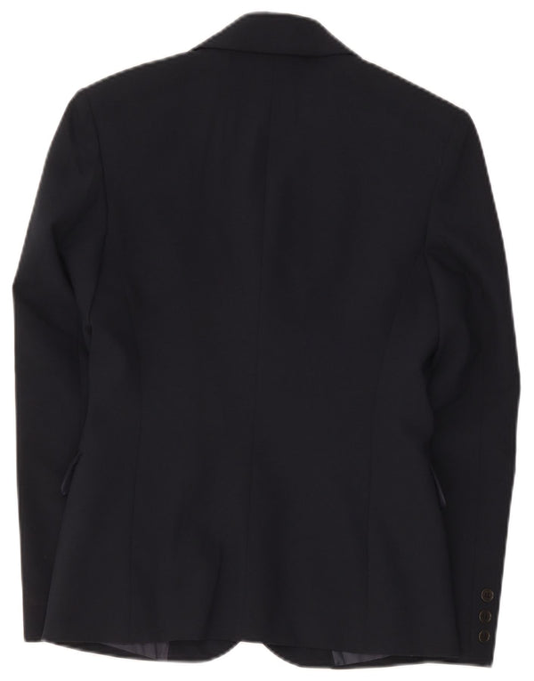 Sisley Damen 3-Knopf-Blazerjacke IT 40 Small Marineblau Polyester