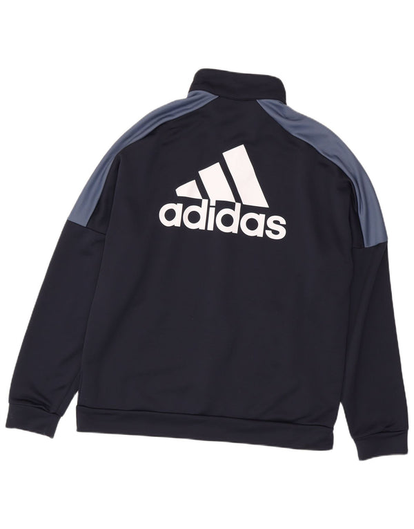 ADIDAS Herren-Trainingsanzug mit grafischem Oberteil, XL, Marineblau, Farbblock