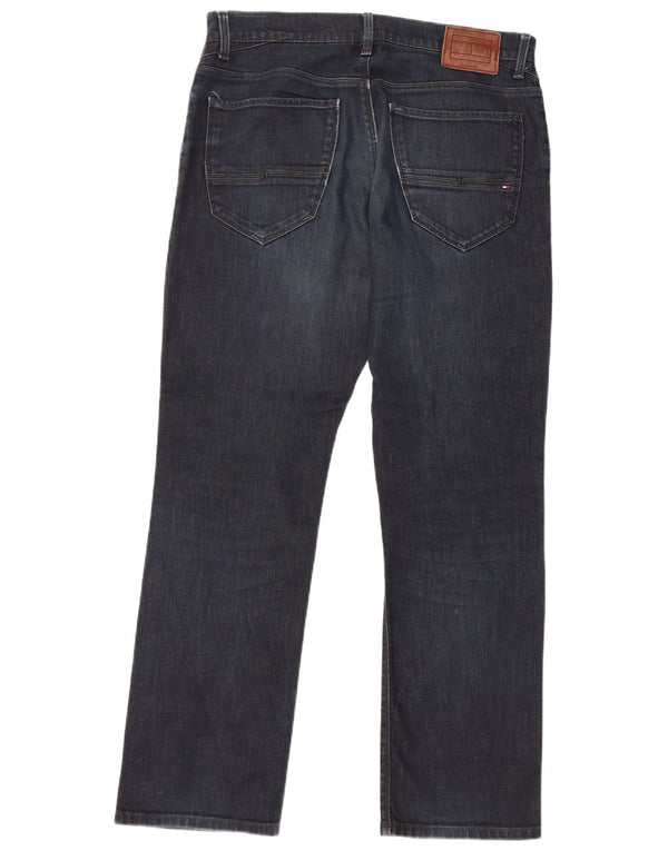 Tommy Hilfiger Damen Mercer Straight Jeans W34 L32 Marineblau Baumwolle