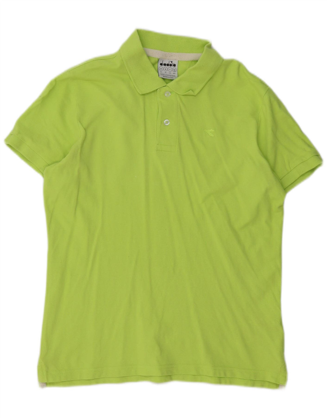 Diadora Herren-Poloshirt aus mittelgrüner Baumwolle