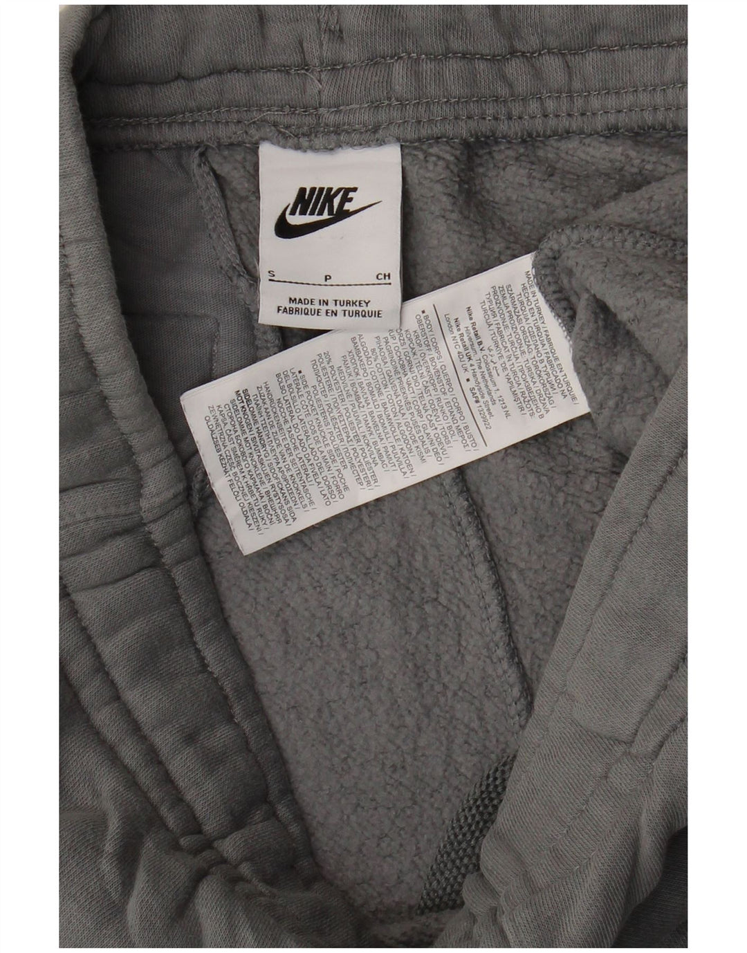 NIKE Damen-Trainingshose, Jogginghose, UK 10, Größe S, Grau, Baumwolle
