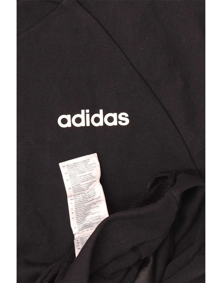 Adidas Herren-Sweatshirt mit normaler Passform, mittlere schwarze Baumwolle