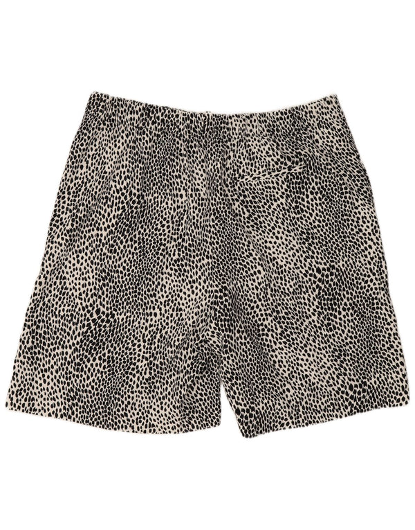Marks & Spencer Damen-Freizeitshorts UK 18 XL W36 Schwarzer Animal-Print