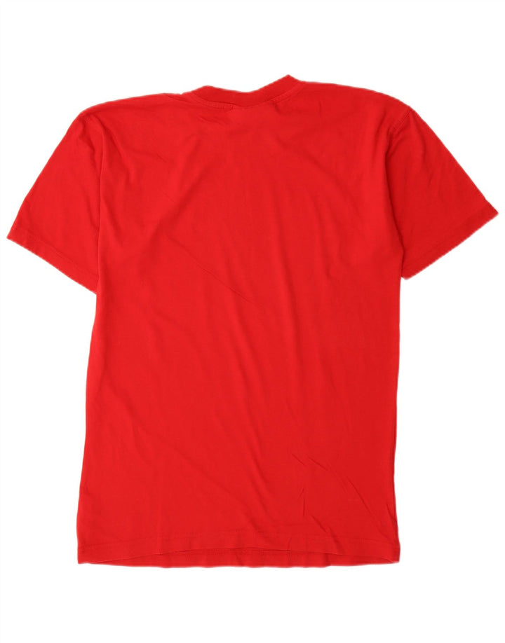 Puma Herren Grafik T-Shirt Top XS Rot Baumwolle