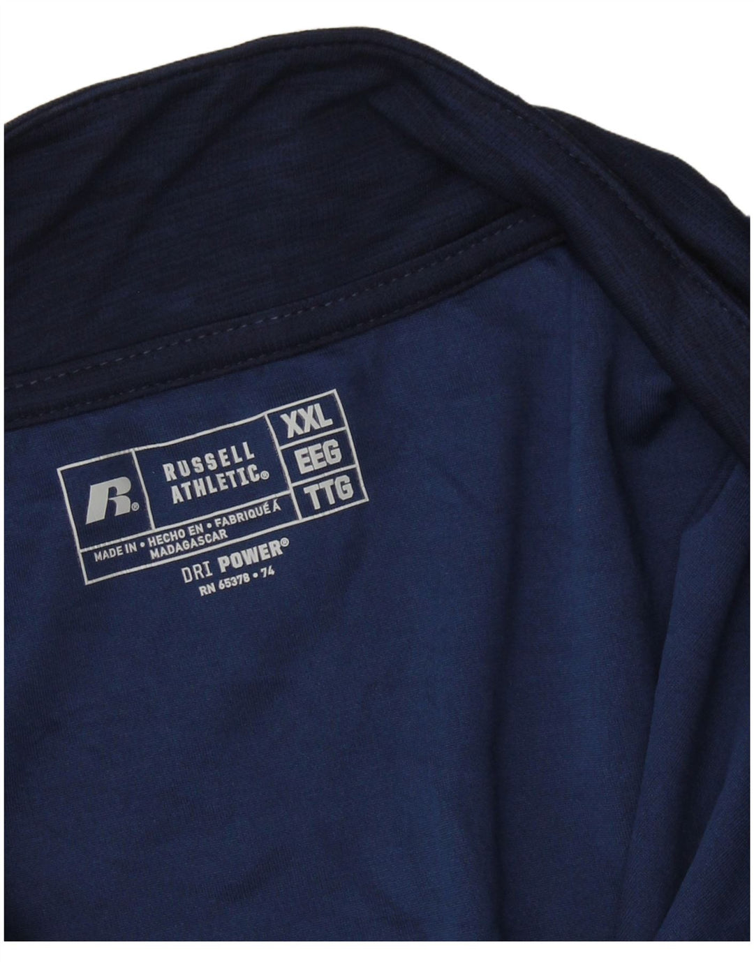 RUSSELL ATHLETIC Herren Dri-Power Pullover-Trainingsanzugoberteil 2XL Marineblau