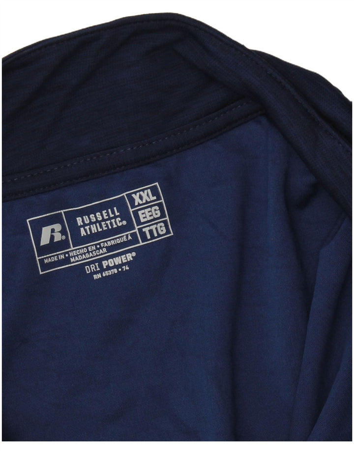 RUSSELL ATHLETIC Herren Dri-Power Pullover-Trainingsanzugoberteil 2XL Marineblau
